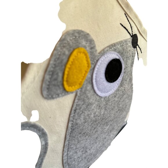 3 Sprouts Felt Mouse Canvas Diaper Caddy Bag - Picture 3 of 7